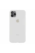 Nettech  İphone 11 Pro Max Uyumlu Ultra Slim Arka Koruma Kılıf - Beyaz - 1