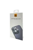 Nettech  İphone 15 Uyumlu Safir Lens Kamera Cam Koruyucu - Siyah - 2