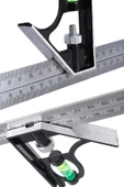 Depolife Kombine Metrik Gönye Alüminyum Su Terazili 300mm 45-90 Derece Kombine Cetvel - 1