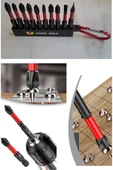 Depolife Bits Uç Matkap Ucu Tornavida Ucu Vidalama Ucu Yıldız Profesyonel 10 Lu Ph2 Pz2 Anahtarlıklı - 5