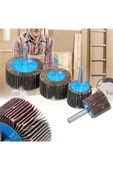 Depolife Mop Zımpara Saplı Silindir Zımpara Seti 5 Parça 60 Kum Daire Zımpara Takımı Ahşap Metal Zımparalama - 5