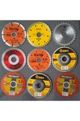 Depolife Ahşap Metal Mermer Granit Seramik kesici disk Seti Kesme Zımparalama Daire Disk Bıçak Takımı 115mm - 7