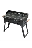 Açan Pervazlı Emaye Mangal P2 Büyük Boy Kömürlü Barbekü Çift Izgara Katlanır Ayaklı 27x44cm - 5