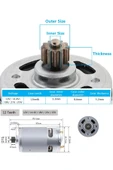 Depolife şarjlı Matkap motoru RS550 DC Motor 12V mikro Motor Akülü Matkap motoru 12 diş çarklı - 2