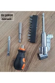 Depolife Tombul Kısa Tornavida Seti 14 Parçalı Bits Uzatma Kör Köşe Vidalama Seti 1/4 Hex - 2
