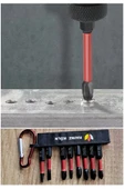Depolife Bits Uç Matkap Ucu Tornavida Ucu Vidalama Ucu Yıldız Profesyonel 10 Lu Ph2 Pz2 Anahtarlıklı - 7