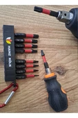 Depolife Matkap için Bits Vidalama Ucu ve Yıldız Alyen Seti 20li Profesyonel Ph2 Pz2 Yıldız Düz Anahtarlıklı thumbnail 5