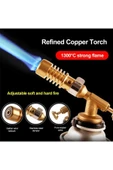 Depolife Tamirci Pürmüz Kafası ve Clipper Çakmak Gazı seti profesyonel Kullanım Yüksel Alev Kaynak Torch 2li - 5