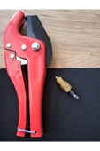Depolife Sıhhi Tesisatçı Boru Kesme Makası PPRC Plastik Su Borusu Tamir Aparatı Delme Onarma Havşa Raybama - 3