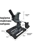 Depolife Açılı Kesme ve Taşlama Standı Avuç Taşlama Tezgahı Sehpası 115-125mm alüminyum stand - 3