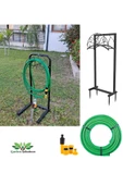 Depolife Hortum Toplama Aparatı Bahçe Su Hortumu Dolama Makarası Standlı Metal Hortum Dolama - 1