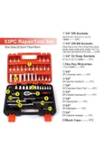 Depolife 53 Parça Lokma Takımı Otomatik Cırcırlı 1/4 Uzatma Kolu Hex Adaptörlü Çantalı Set 1/4'' Profesyonel - 3