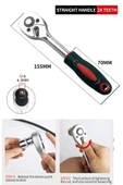 Depolife Lokma Kolu 1/4 Lokma Ahtarı Sökme Takma En Küçük Boy Cırcır Kolu - 1