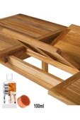 Depolife Ahşap Koruyucu Tik Yağı Teak Oil Protect 100ml Koruyucu Renksiz iroko Maun Gül tik yag Ahşap Koruma - 1