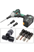 Depolife Torklu Somun Sıkma Bijon Sökme Darbeli Matkap için Bits Adaptörü 4lü Set Yaylı Ağır hizmet Mandreni - 4