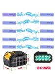 Depolife 10 Pilli Batarya Lithıum-ion Teknolojisi Şarjlı Yedek Batarya Makine Aküsü 10lu Üniversal Pil Grubu - 2