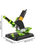Depolife Açılı Kesme Avç Taşlama Standı 115/125mm Taşlama Sehpası Tezgahı Mengeneli Kayar Mil kızaklı - 4