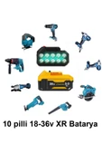 Depolife Şarjlı Matkap Için Yedek Batarya 18v 21v 36v Volt Şarjlı Makine Aküsü 10lu 18650 pil grubu 5.0 Amper - 4
