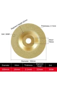 Depolife Titanyum Elmas Taşlama Zımparalama diski Cam Granit Mermer Pah Kesme Matal Bileme Silindiri 100mm - 2