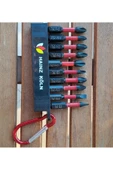 Depolife Bits Uç Matkap Ucu Tornavida Ucu Vidalama Ucu Yıldız Profesyonel 10 Lu Ph2 Pz2 Anahtarlıklı - 1