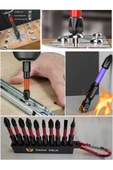 Depolife Bits Uç Matkap Ucu Tornavida Ucu Vidalama Ucu Yıldız Profesyonel 10 Lu Ph2 Pz2 Anahtarlıklı - 6