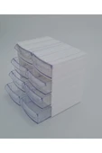 Depolife Şeffaf Çekmeceli Organizer Kutu 8 Kutu Dremel Gravür Boncuk Mücevher Saklama Kutusu düzenleyici - 4