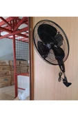 Depolife Duvar Montajlı Hava Vantilatörü 3 Kademe Hız Ayarlı Pervane Sağ Sol Dönme 45w Siyah Renk - 5