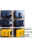 Depolife Şarjlı Matkap Için Yedek Batarya 18v 21v 36v Volt Şarjlı Makine Aküsü 10lu 18650 pil grubu 5.0 Amper - 6