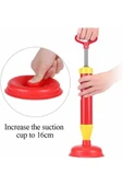 Depolife Klozet sifon Banyo evye vakum pompası kaucuk başlık güçlü vakum pompa küvet tıkanık açma pompa 3lü - 3