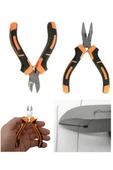 Depolife Yaylı Mini Karga burun Mini Yan Keski Pense 2 li Set Gargaburun yankeski seti - 1