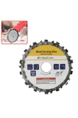 Depolife Zincirli Ahşap Oyma Ve Işleme Diski 115 Mm Talaş alma Zımpara bıçaklı disk - 2