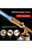 Depolife Profesyonel Pirinç Mutfak Pişirme Gaz Bütan Mutfak Meşale Kaynak Barbekü Alev Torch - 5