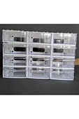 Depolife Şeffaf Çekmeceli Organizer Kutu 12 Kutu Dremel Gravür Boncuk Mücevher Saklama Kutusu düzenleyici - 3