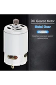 Depolife şarjlı Matkap motoru RS550 DC Motor 12V mikro Motor Akülü Matkap motoru 12 diş çarklı - 5