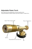 Depolife kaynakcı Pürmüz 1300 derece alev gazlı Torch alev tabancası Prinç Tamirci Kaynak Başlığı - 6