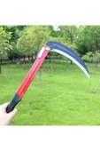 Depolife Katlanır Tırpan Çim Ot Çalı Ağaç Dal Kesme Budama Testere Bahçe Orağı Ve Katlanır Testere - 6