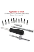Depolife 53 Parça Lokma Takımı Otomatik Cırcırlı 1/4 Uzatma Kolu Hex Adaptörlü Çantalı Set 1/4'' Profesyonel - 7