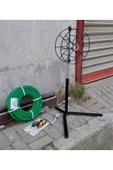 Depolife Bahçe Hortum Askı Aparatı Hortum Sarma Standı Su Hortum Dolama Makarası Sprey Başlık Seti - 5