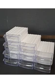 Depolife Şeffaf Çekmeceli Organizer Kutu 9 Kutu Dremel Gravür Boncuk Mücevher Saklama Kutusu düzenleyici - 4