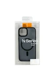 Nettech İphone 15 Uyumlu Mat Renkli Magsafe Arka Koruma Kılıf - Siyah - 3