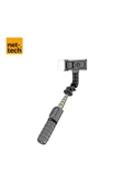 Nettech Nt-mt05 Taşınabilir Selfie Çubuk Işıklı Tripod - Siyah - 4