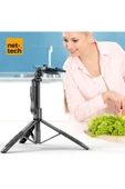 Nettech Nt-mt04 Taşınabilir Selfie Çubuk Multi-function Tripod Stand - Siyah - 6
