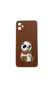 Nettech Samsung Galaxy A05 Uyumlu Maskot Seri Arka Koruma Kılıf - Kahverengi - 1