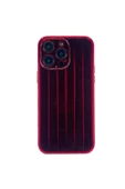 Nettech İphone 13 Pro Max Uyumlu Airbag Buzul Jmookit Seri Arka Koruma Kılıf - Kırmızı - 1