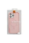 Nettech İphone 16 Pro Uyumlu Nt-n063 Magsafeli Sararmaz Arka Koruma Kılıf - Pembe - 3