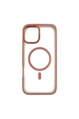 Nettech İphone 16 Uyumlu Nt-n057 Lüx Magsafe Arka Koruma Kılıf - Gold - 1