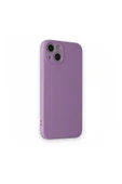 Nettech İphone 13 Uyumlu Nano Silikon Arka Koruma Kılıf - Lila - 2