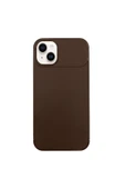 Nettech Apple iPhone 13 Uyumlu Focus Seri Arka Koruma Kılıf - Kahverengi - 1