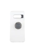 Nettech Samsung Galaxy S10 Uyumlu Doris Ring Arka Koruma Kılıf - Şeffaf - 1