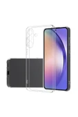 Nettech Samsung Galaxy A56 Uyumlu Lüx Seri Kamera Korumalı Arka Koruma Kılıf - Şeffaf - 1